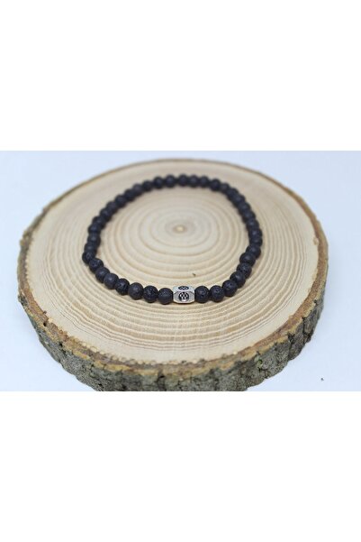 Yasamtohumu Narukvica od lava kamena 4mm