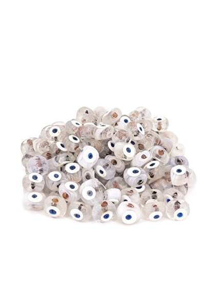 Selvi Konsept Danagöz Cam Nazar Boncuğu Şeffaf Küçük Boy 1,5 Cm 12 Adet