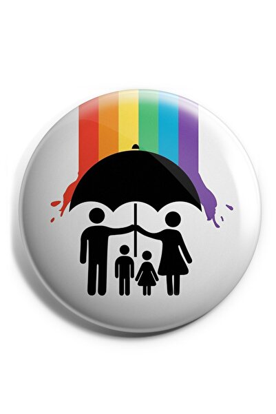 Hasbihal Aileni Koru İğneli Çanta Rozeti.