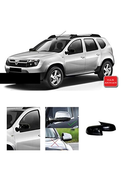 HasAkman Dacia Duster 1 Batman Yarasa Ayna Kapağı Piano Black 2010 2011 2012 ...