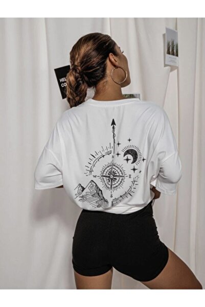 MOONBULL Μπλουζάκι Oversize με πυξίδα