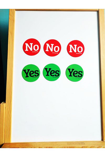 Okuling Magnetic English Word Cards Yes - No