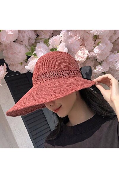 Shopiolog قبعة نسائية محبوكة ذات حافة واسعة