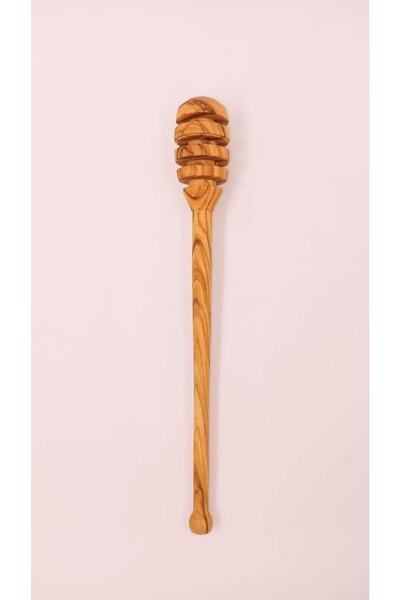 Can Ahşap El Yapımı Zeytin Ağacı Bal Kaşığı -18 Cm