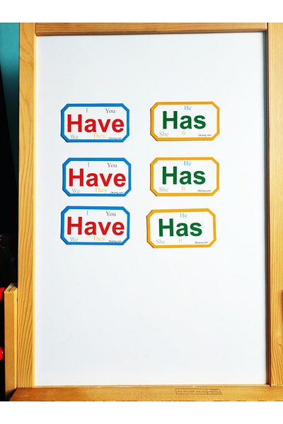 Okuling Magnetic English Word Cards Have - Have