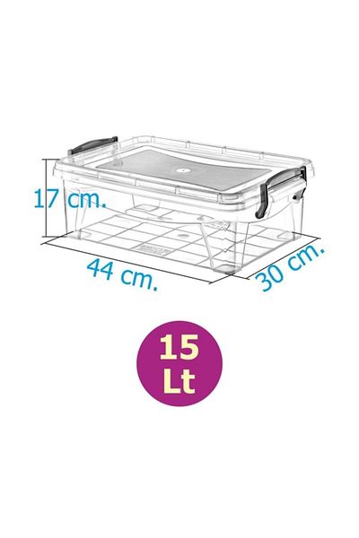 Coffee Moni Storage Container, Pantry Box, Sa320 No:5 Food Container, Lockable Storage Box, 15 Liters