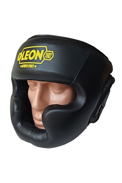 By Leon 1982 Leon Hardy Boks, Muay Thai Ve Kick-boks Antrenman Kaskı Siyah Sarı