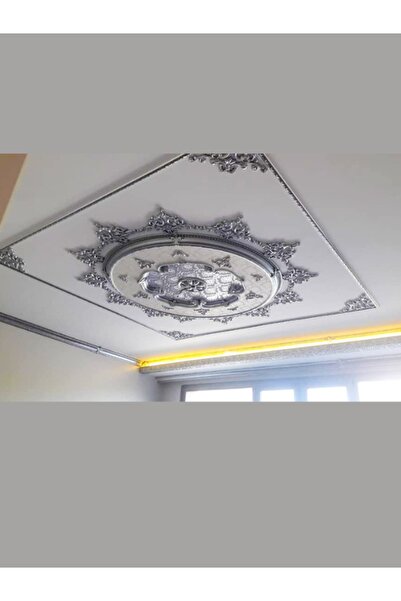 DECOGOLD Dekoratif Saray Tavan Köşe Motif Dgm-24 Gümüş 41*26