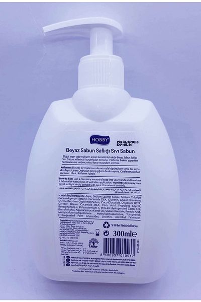 Hobby White Soap 300ml - Liquid Hand Soap