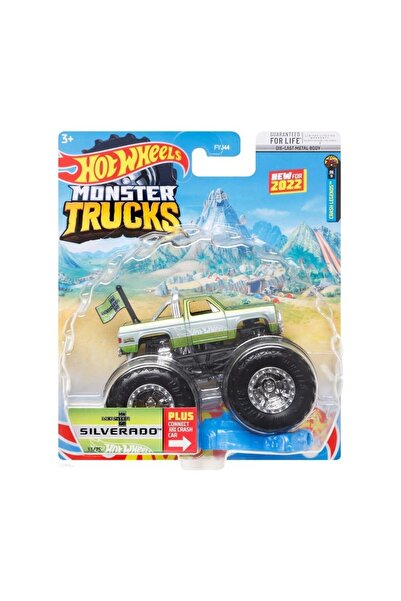 HOT WHEELS Fyj44 Monster Trucks 1:64 سيارة Hw Monster 68 سيلفرادو Hcp41