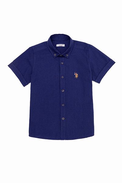 U.S. Polo Assn. Cămașă albastră pentru băiat