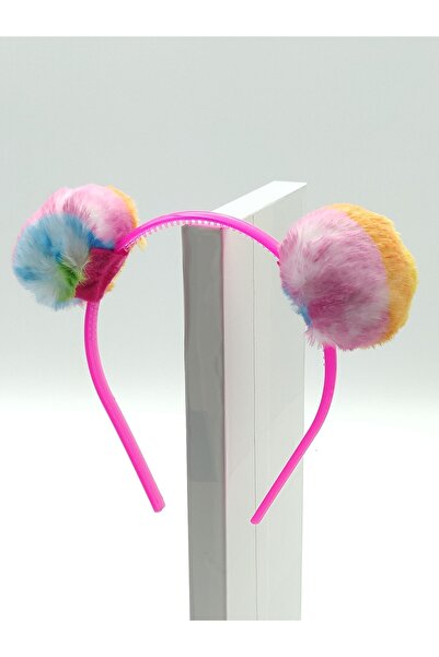 AXE SPORTSWEAR Children's Pink Pompom Crown Hair Band