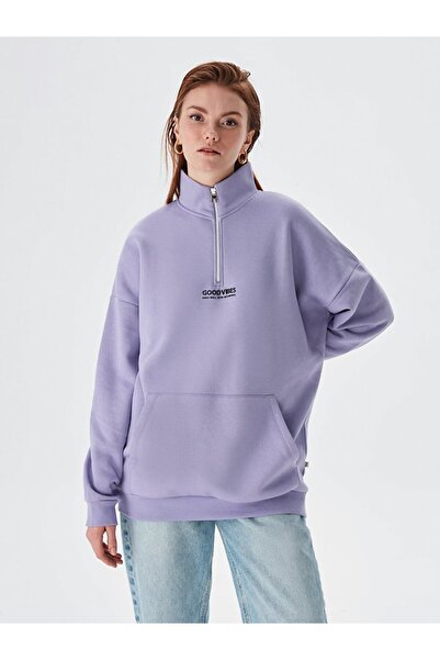 Ltb Sweatshirt - Purple - Oversize