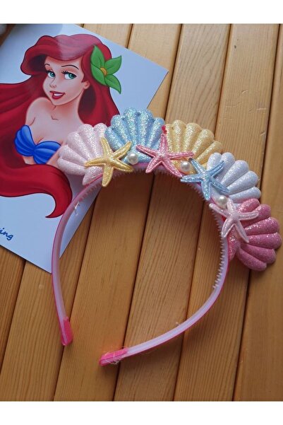 EyER Shoping Deniz Yıldızı Ve Midye Figürlü Taraklı Taç Pembe