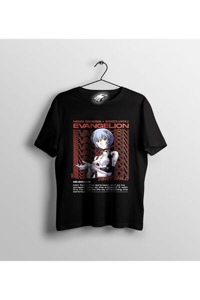 EAGLESTORE Rei Ayanami Evangelion Estetska Anime Štampano Majica