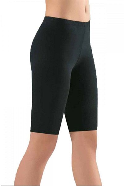 Tutku Black Combed Knee-Length Short Tights 6 Pieces