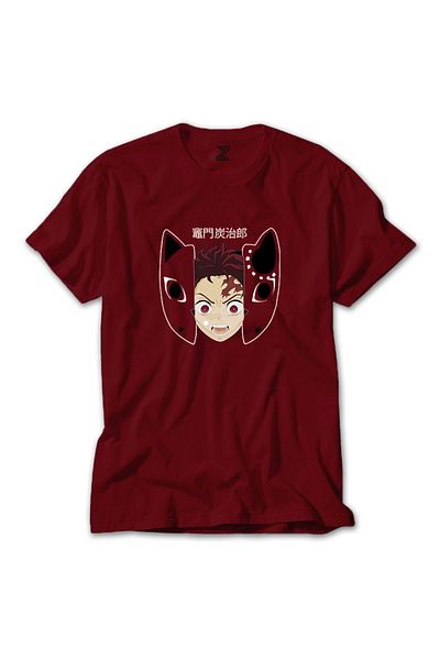 Z zepplin Demon Slayer Tanjiro Kamado Red T-shirt
