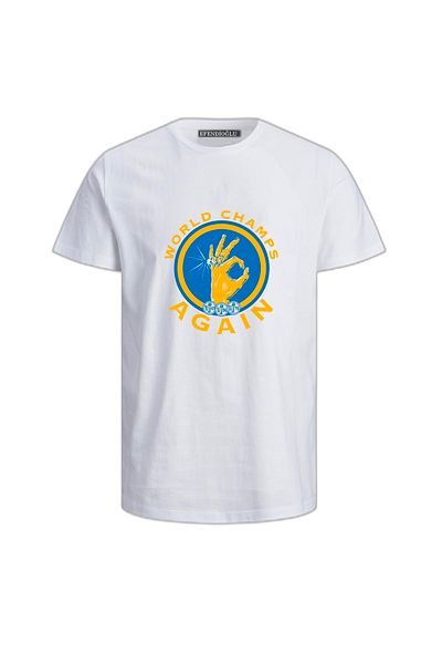 Efendioğlu Design Tricou alb pentru bărbați cu imprimeu World Champs