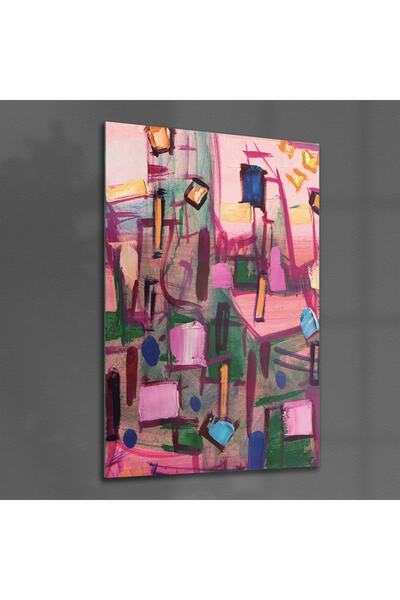 Decovetro Pictură în ulei pe sticlă abstractă