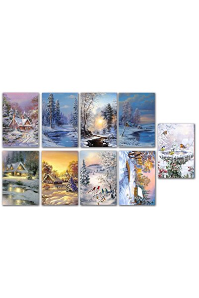 TELLGRAF REKLAM HİZMETLERİ Yılbaşı Kartpostal Seti 10x15 Cm