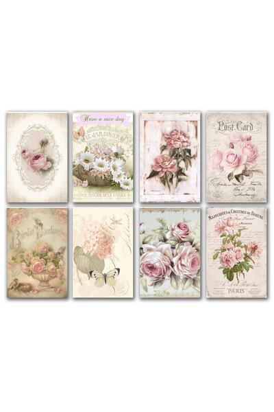 TELLGRAF REKLAM HİZMETLERİ مجموعة بطاقات بريدية روز 10x15 سم