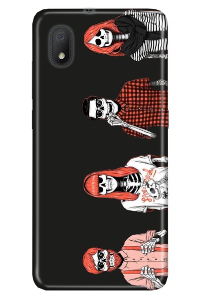 TCL L7 Compatible Case 0.4mm Laser Cut Patterned Silicone - Skeleton Family