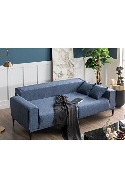 Weltew Home Stil Koltuk Takımı 3+1 (gri - Mavi)