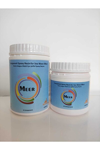DEMMERG Meer - Deniz Dalgası Efekti Için Şeffaf Epoksi Reçine 1 Kg.
