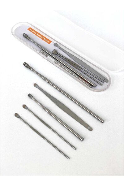 MAQYA Cosmetics Paslanmaz Çelik 6lı Kulak Temizleme Seti