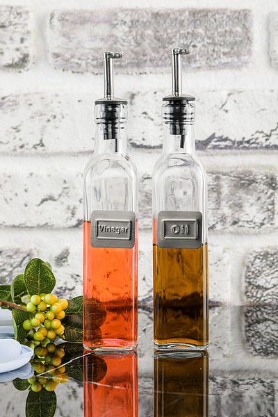 Wonder 500 Ml 2-Piece Glass Sauce Pot Oil Pot Set
