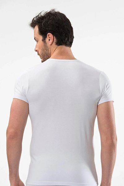 Cacharel 3 τμχ Ανδρικό μπλουζάκι με λαιμόκοψη 47% μοντάλ 47% βαμβάκι 6% ελαστάνη