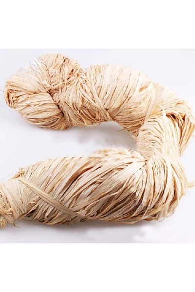 Kürkçü Dükkanı Kraft Color Natural Raffia Cropped Straw Decoration Lanyard 50 g