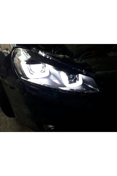 APEXİ Compatible With Volkswagen Golf 6 U Led Headlight Set