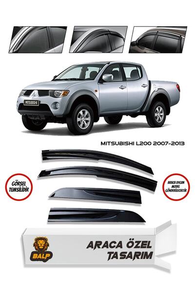 BALP Mitsubishi L200 Cam Rüzgarlığı 4lü 2007-2013 Arası