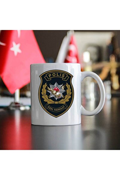 sıradışıhediyem Bayrak Türk Polis Asker Jöh Pöh Bekçi Güvenlik Görevlisi Kupa...