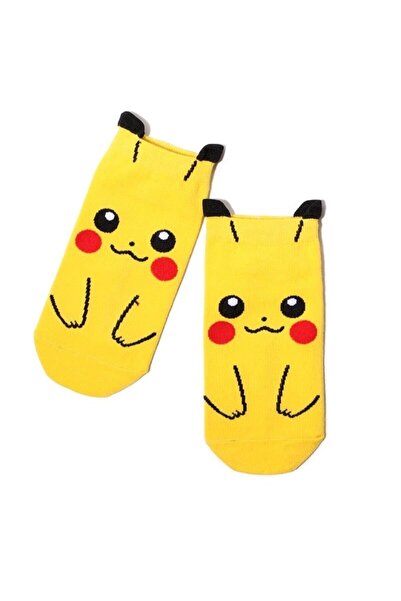 BGK Unisex 4 τεμαχίων μποτάκια με σχέδια Pokemon Κάλτσες πολύχρωμες έξτρα άνετες