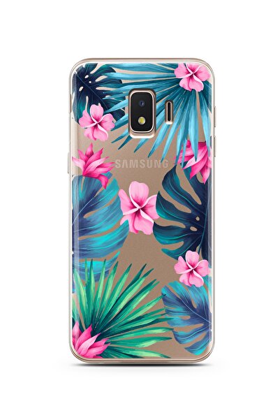 Spoyi Samsung J2 Core Tropical Tasarımlı Süper Şeffaf Telefon Kılıfı