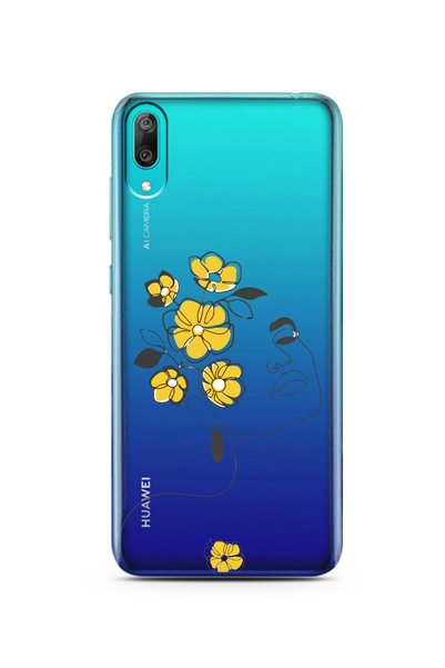 Spoyi Huawei Y7 Pro 2019 Headflow Design Super Transparent Phone Case