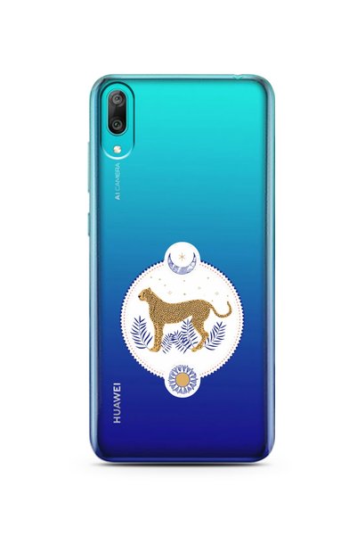 Spoyi Huawei Y7 Pro 2019 Super Transparent Phone Case with Medallion Design