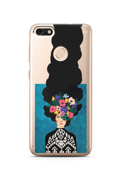 Spoyi Huawei P9 Lite Mini Long Hair Kubina Design Super Transparent Phone Case