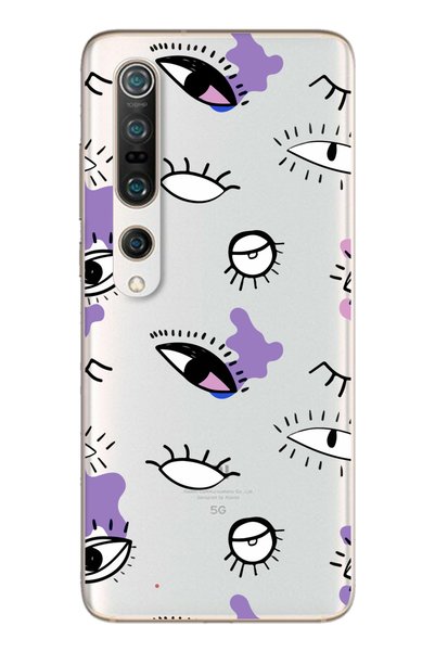 Spoyi Xiaomi Mi 10 Pro Eyes Design Super Transparent Phone Case