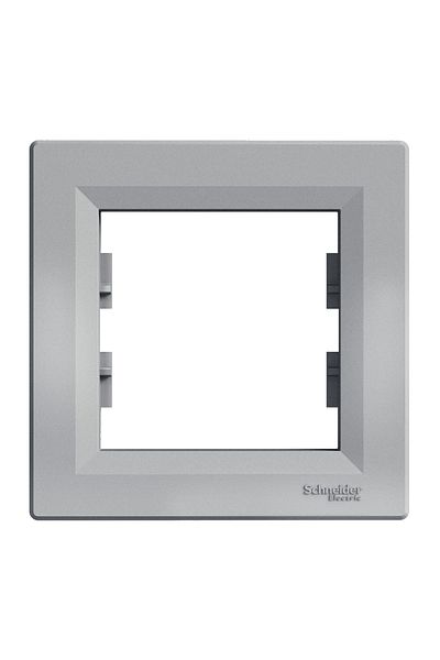 Schneider Electric Asfora Single Frame Aluminum