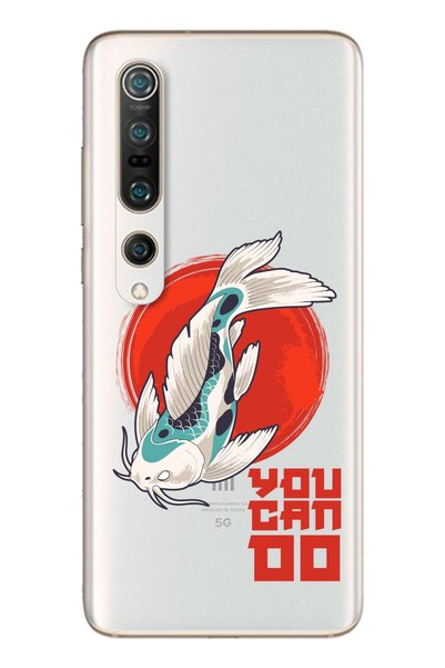 Spoyi حافظة هاتف شفافة للغاية بتصميم سمكة برية لهاتف Xiaomi Mi 10 Pro