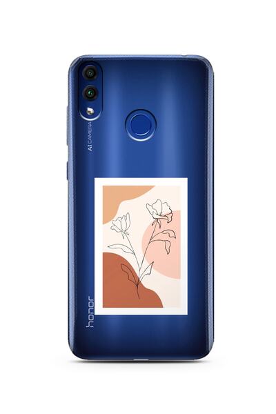 Spoyi حافظة هاتف شفافة للغاية بتصميم Honor 8c Nude Rose