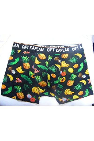 Çift Kaplan Dijital Baskılı Strech Boxer