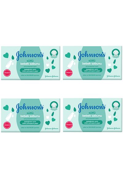 Johnson's 90 gr Milky Baby Soap - X 4