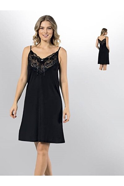 Genel Markalar Kadın Askılı Penye Gecelik