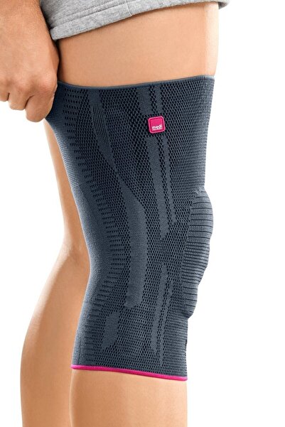 medi Genunchieră tricotată argintie Genumedi