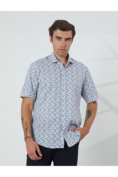 PAULMARK Ksa4426 Cămașă cu mânecă scurtă pentru bărbați