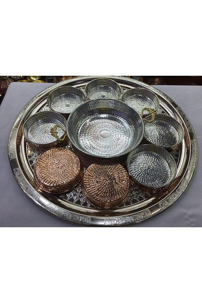 BATUR Copper Breakfast Set with Pan and Tray